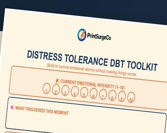 Distress Tolerance DBT Toolkit – Emotional Crisis Skills
