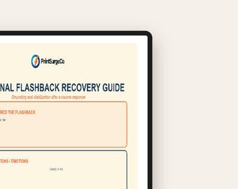 Emotional Flashback Recovery Guide – Trauma Grounding & Stabilization