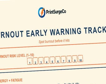 Burnout Early Warning Tracker – Stress & Fatigue Monitoring