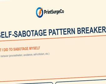 Self-Sabotage Pattern Breaker – CBT Awareness & Behavior Shift