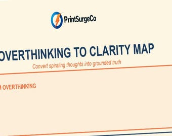 Overthinking to Clarity Map – Stop Spiraling Thoughts & Find Grounded Truth