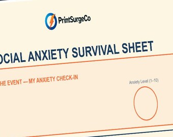 Social Anxiety Survival Sheet – Event Coping Strategies & Communication Support