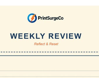 Weekly Review Planner • ADHD Weekly Reflection Sheet • Mood Tracker • Dopamine Hits • Weekly Reset Printable (US Letter, A4, A5)