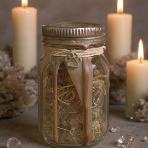Animal Protection Spell Jar – Energetic Shielding, Spiritual Safety For Your Companion