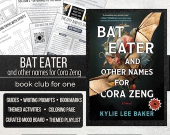 Guia de Leitura de Bat Eater and Other Names for Cora Zeng | Kylie Lee Baker | Livro de Terror | Clube de Leitura Solo | Imprimível