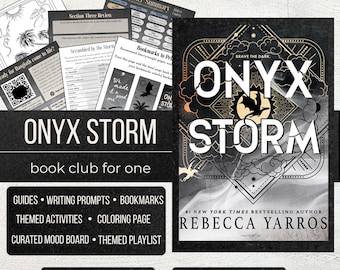 Guide de lecture Onyx Storm Solo | Rebecca Yarros | Série Empyrée | Club de lecture pour une personne | Imprimable | Numérique