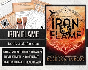 Guide de lecture Iron Flame Solo | Rebecca Yarros | Série Empyrée | Club de lecture pour une personne | Imprimable | Numérique