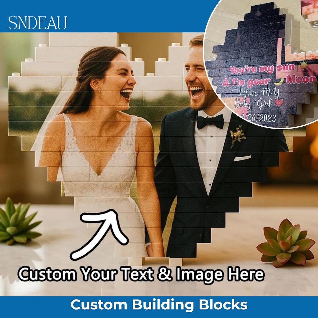 Custom Building Blocks Personalized Desktop Decor - Etsy