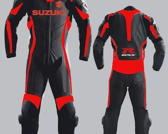 Motorbike racing Protective suit - Top grain kangaroo / Cowhide leather suits - Motorcycle Level 2 CE Armored Suits.