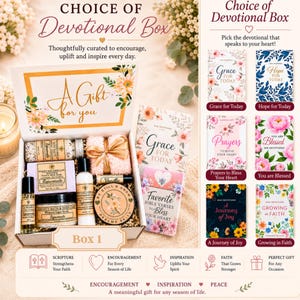 Christian Devotional Gift Box – Birthday Gift, Christmas Gift, Self Care Gift, Thinking of you Gift, Pamper Gift, Holiday Gift, Prayer Gift