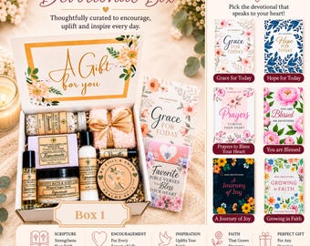 Christian Devotional Gift Box – Birthday Gift, Christmas Gift, Self Care Gift, Thinking of you Gift, Pamper Gift, Holiday Gift, Prayer Gift