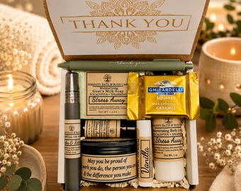 Employee Appreciation Gift Box for Staff – Thank You Team Gift Set – Corporate Self Care Package – Office Gifts – Bulk Employee