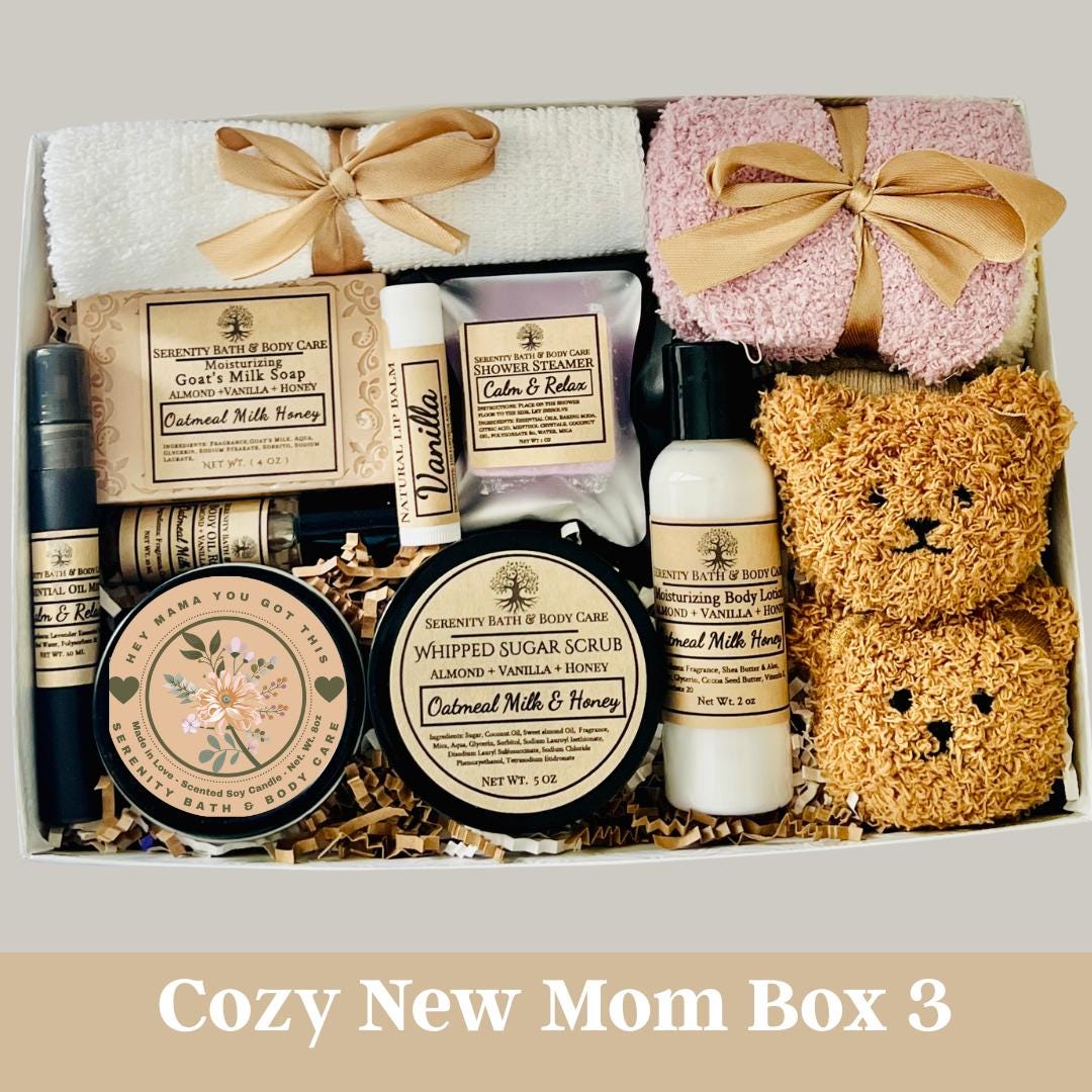 New Mom Self Care Gift Box, Postpartum Care Package, New Mom Spa Gift ...