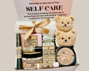 New Mom Self Care Gift Box, Postpartum Care Package, New Mom Spa Gift, Encouragement Gift for Mama, Baby Shower Gift Set