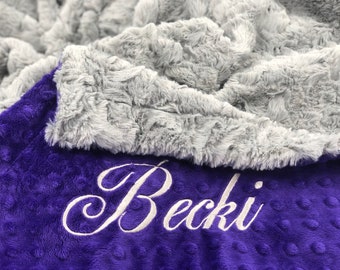 personalized soft baby blankets