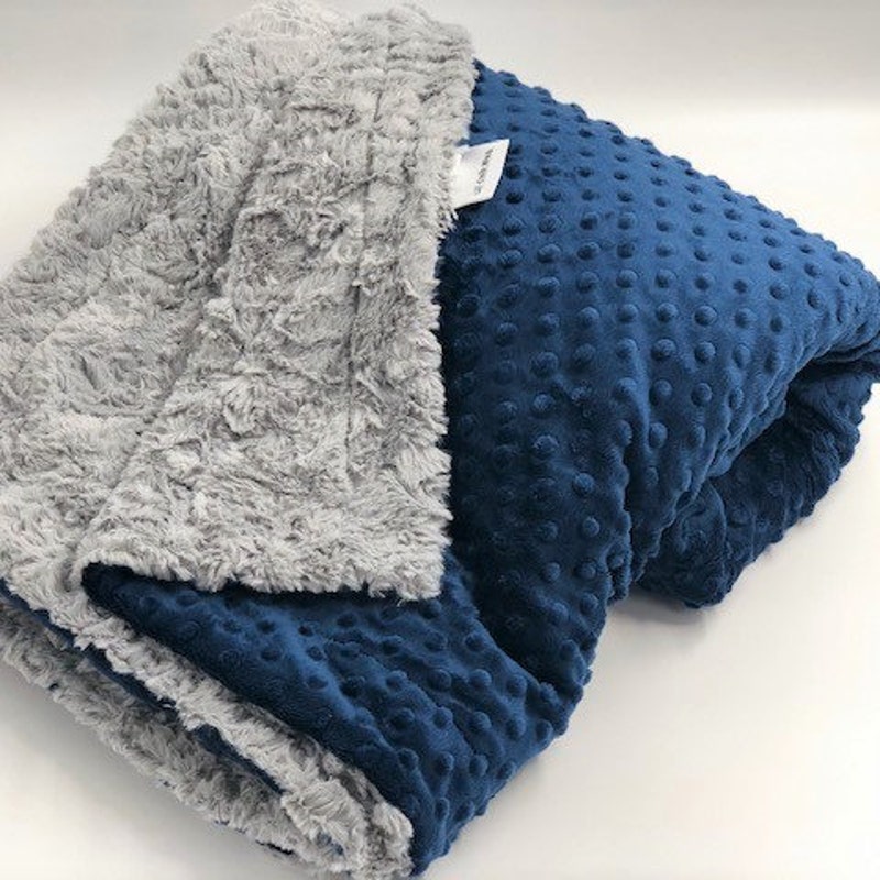 GRAY MULTI COLOR LUSH/MINKY THROW main image 0
