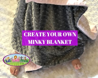 Custom Minky Baby Blanket: Personalized Newborn Gift