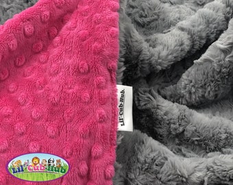 Adult Minky Blanket: Luxe Cuddle Glacier Grey Throw