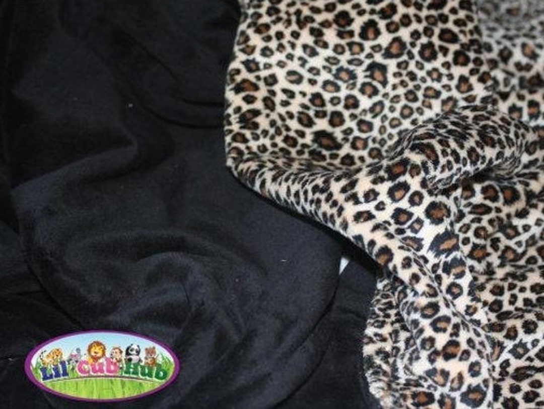 Adult Minky Blanket, Personalized Throw Blanket, Cheetah, Leopard Print