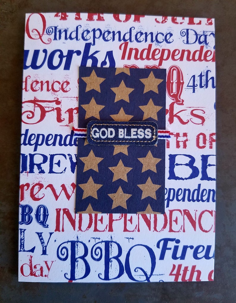 Blank Independence Day Card