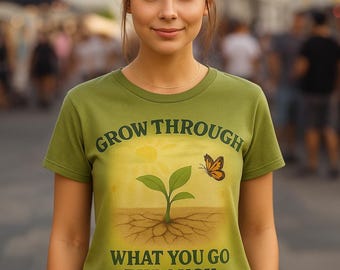 Empowering Growth Mindset T-Shirt for Women | Motivational Butterfly Tee Gift