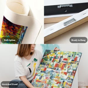 Mystieke bosstroom canvas, Gustav Klimt bloemen natuur kunst aan de muur, rustige bosrijke scène, klaar om op te hangen canvasdecoratie afbeelding 10