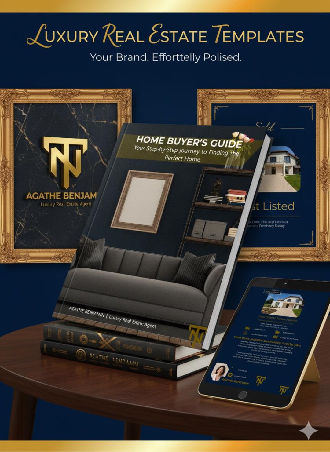 Elegant Real Estate Marketing Templates | Luxury Realtor Branding Kit ...