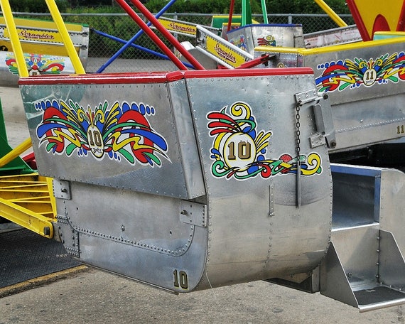 Amusement Park Ride Scrambler Photo Happy Childhood Memories Etsy