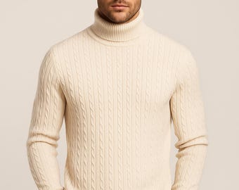 Jersey De Cuello Alto En Mezcla De Lana A Rayas En Negro - Toteme