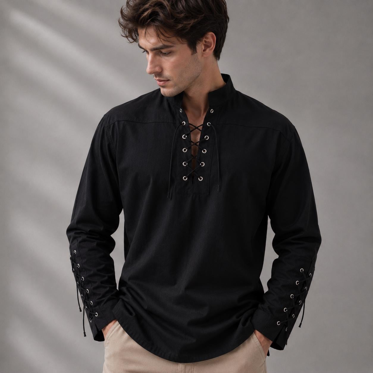 gothic vintage/ lace tailored top