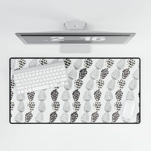 Alfombrilla de escritorio con forma de concha hebrea / Alfombrilla de ratón inspirada en el océano / Decoración para espacio de trabajo costero / Accesorio para escritorio de oficina y juegos