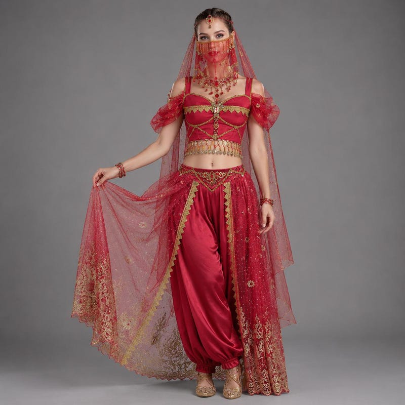 Belly Dance Green Costume - Etsy