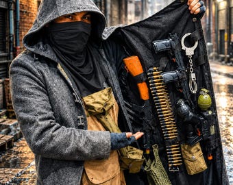 Merchant Coat Resident Evil 5 Inspired Post-Apocalyptic Style | Handmade Cosplay for Fans