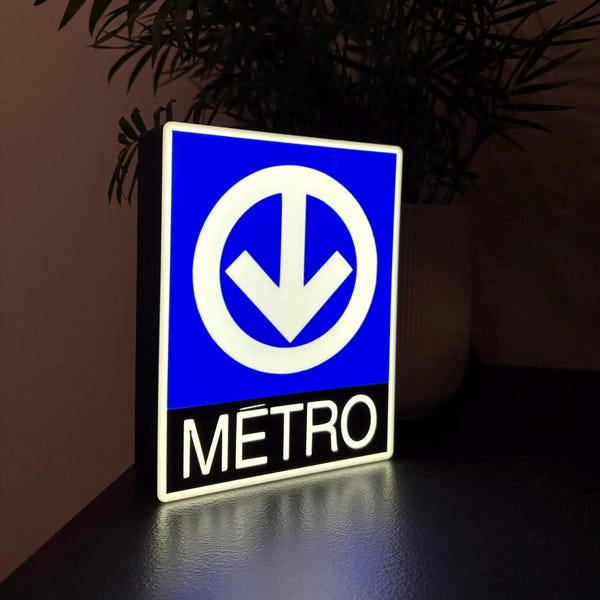 Letrero luminoso LED del Metro de Montreal (STM)