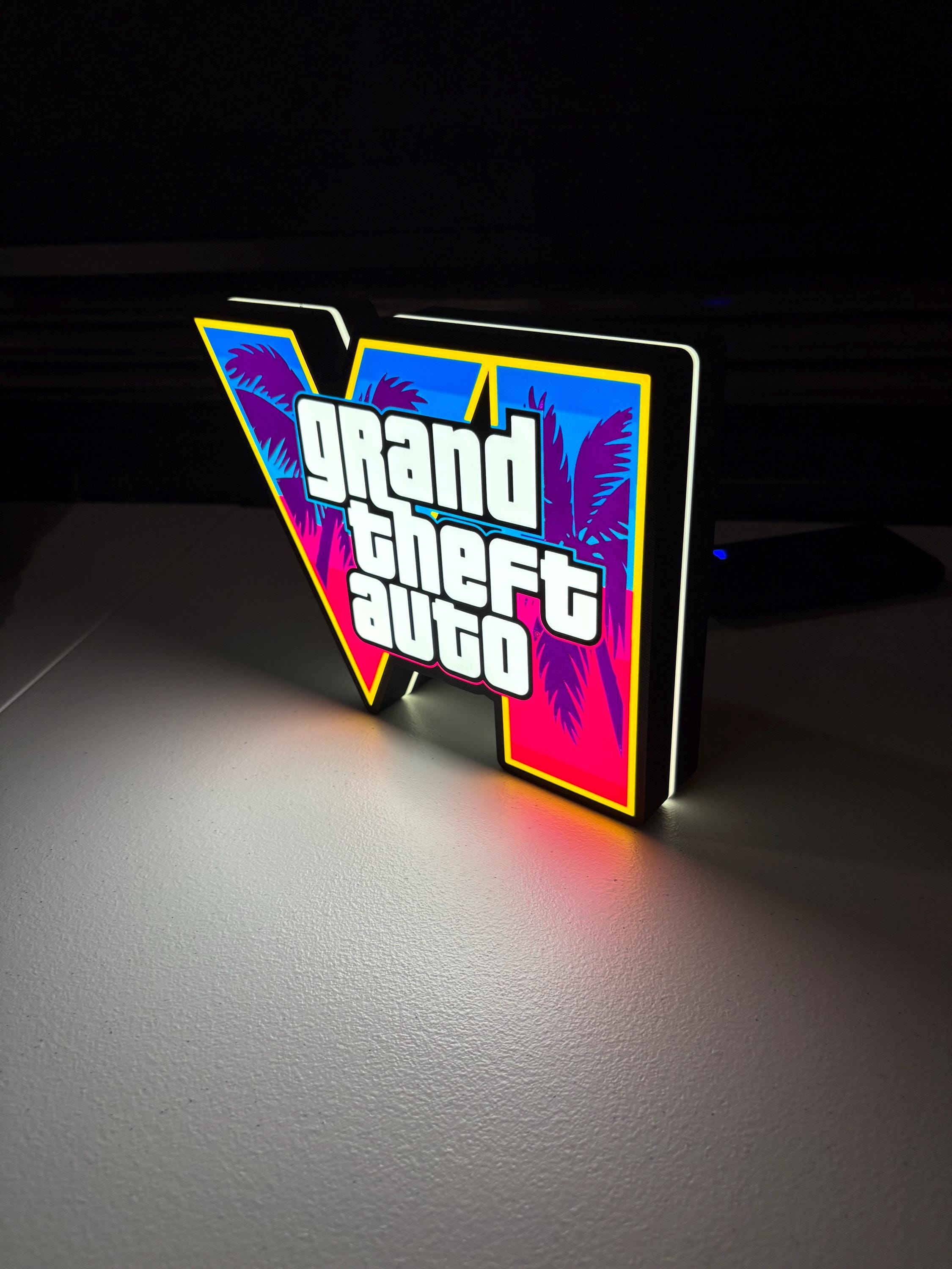 Grand Theft Auto Light Box - Etsy