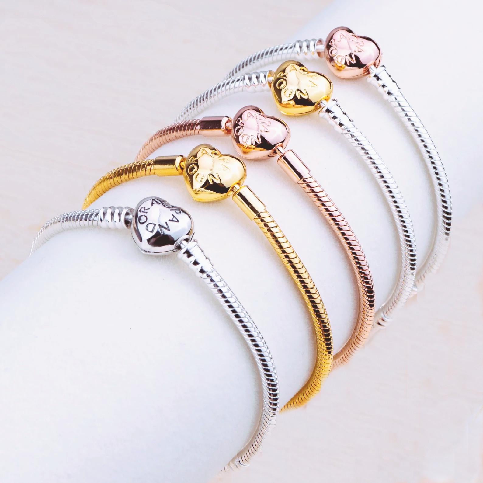 Gold pandora bracelet - Etsy 日本
