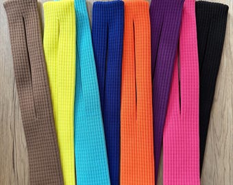 Knitted Phone Pocket Case Sleeve Colorful Y2K Ribbed Cell Phone Pouch Universal Stretch Accessory 8 Bright Colors 40cm 80cm