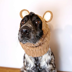 Braga de cuello de oso de ganchillo para perro / Calentador de cuello para perro hecho a mano / Tamaños personalizados