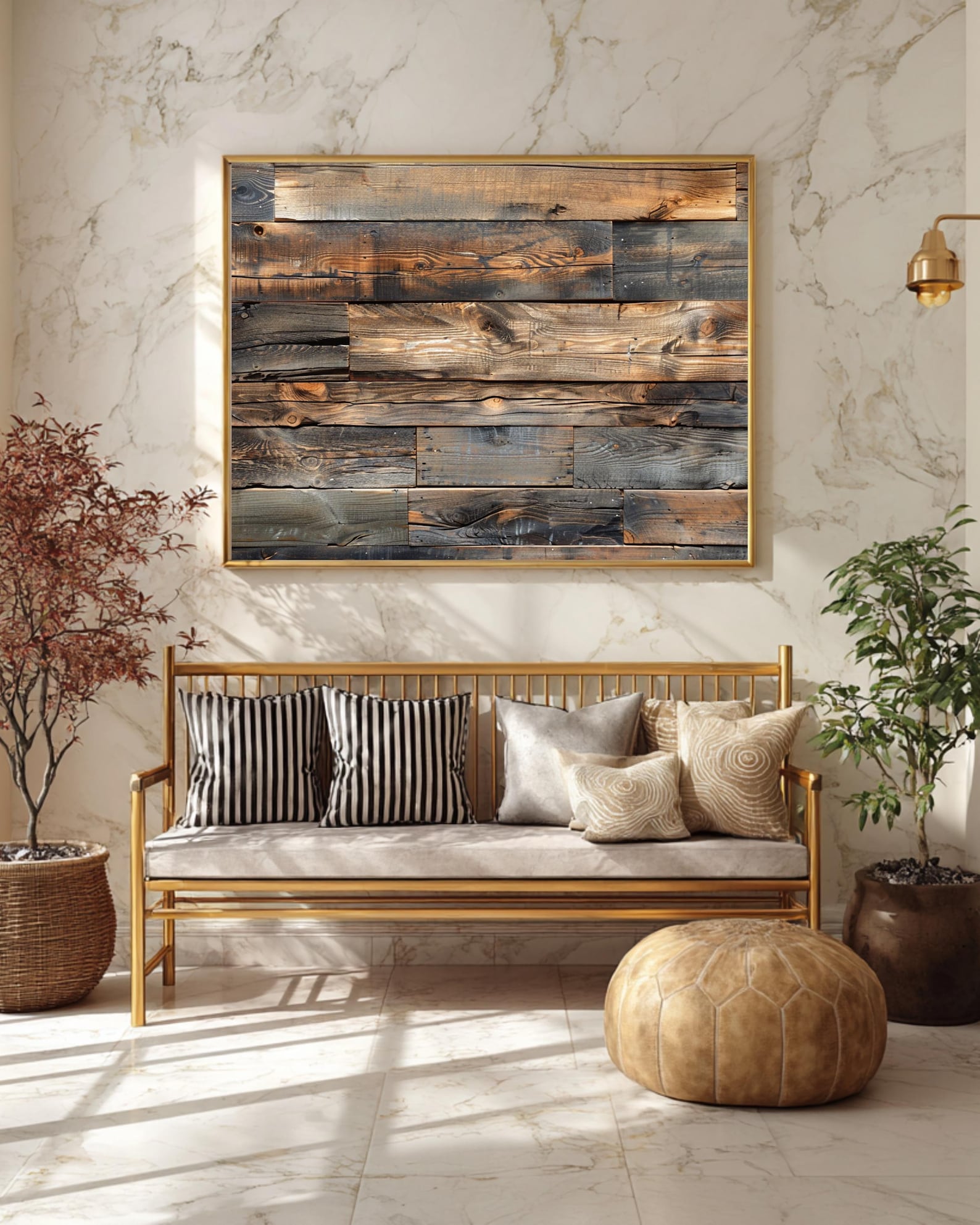 Rustic Reclaimed Wood Wall Art, Farmhouse Canvas Print - Etsy