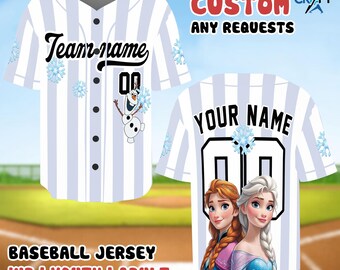 Classic Mickey Baseball Jersey, Custom Name Disney Cartoon Shirt, Personalized Outfit Gift for Kids Adults