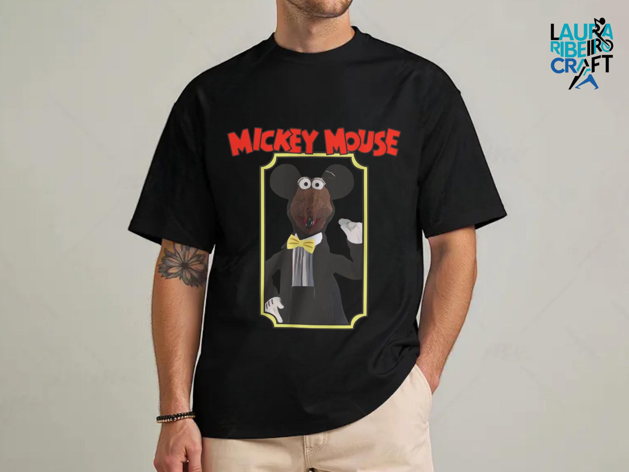 Mickey Mouse Rizzo Disney Rizzo the Rat as Mickey Mouse Unisex Tee, Muppet Vision 3D Shirt ...