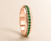 Emerald Spinner Ring — photo 6