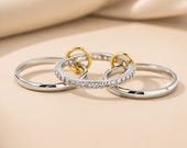 Interlocking Moissanite Ring — photo 2