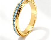 Birthstone Spinner Ring for Women — photo 3