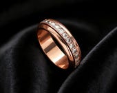 White Gold Fidget Ring Unisex — photo 7