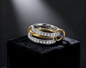Interlocking Band Fidget Ring Women — photo 3