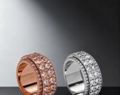 Rose Gold Spinner Wedding Ring — photo 3