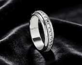 White Gold Fidget Ring Unisex — photo 1