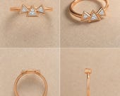 Triangle Moissanite Fidget Ring — photo 5