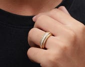 Sterling Silver Spinner Wedding Ring — photo 7